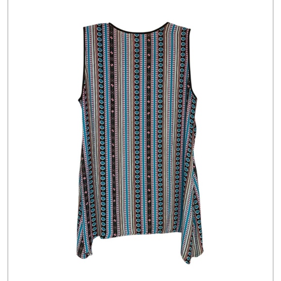 Signature studio Multicolor Sleeveless Top size large new - Picture 2 of 5